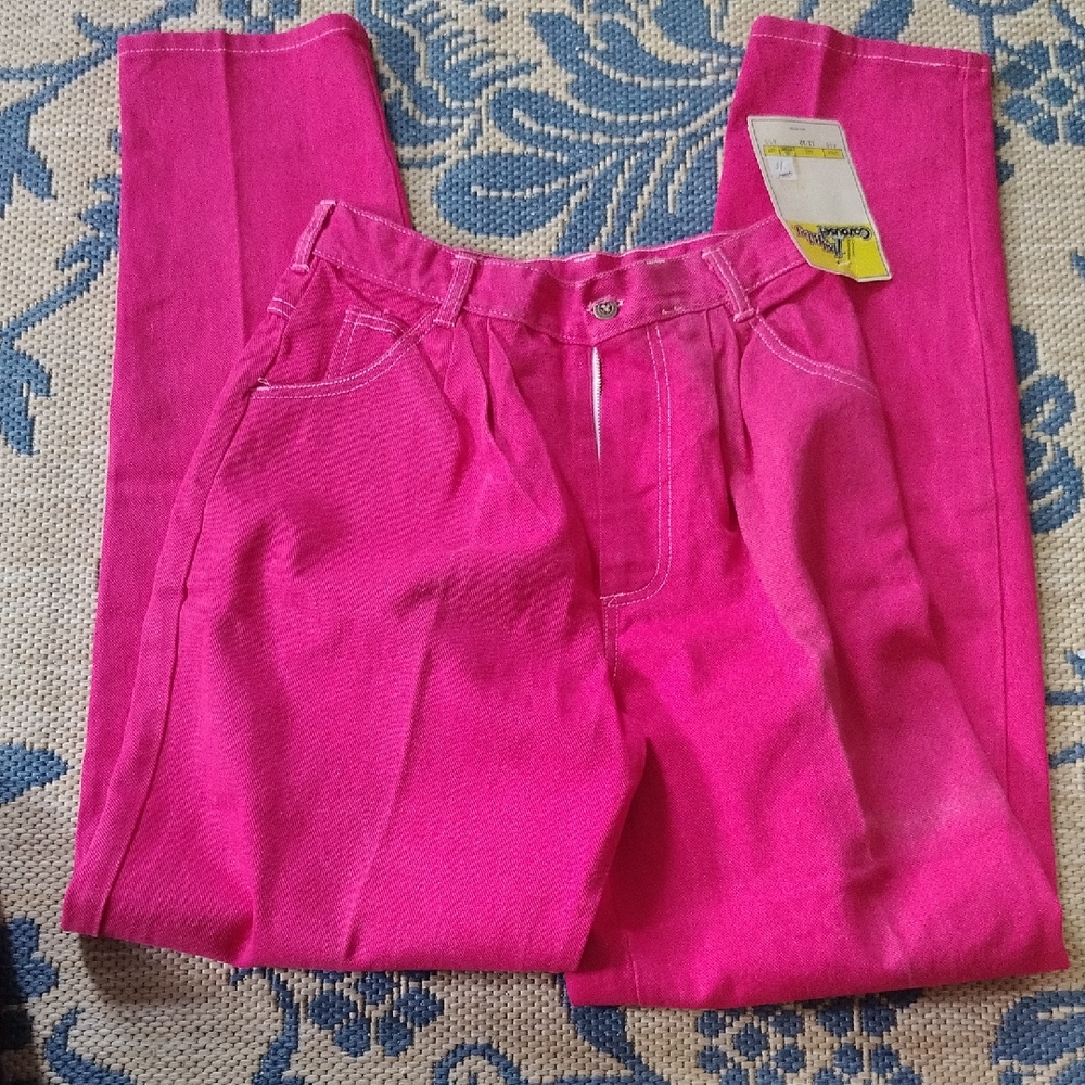 Vibrant Pink Jeans Itsy Bitsy Carousel Vintage 11/12 NWT